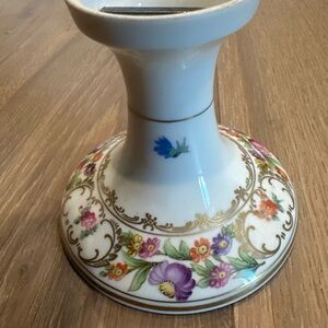 Dresden-Garland Vintage Floral Candle Holder Art Piece